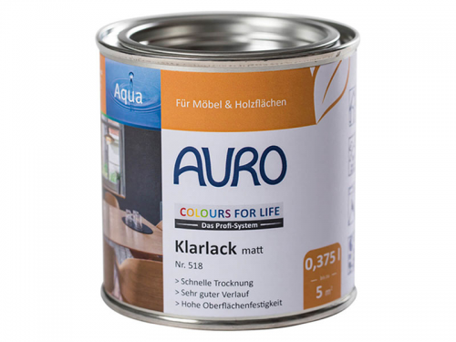 AURO COLOURS FOR LIFE Klarlack, matt Nr. 518
