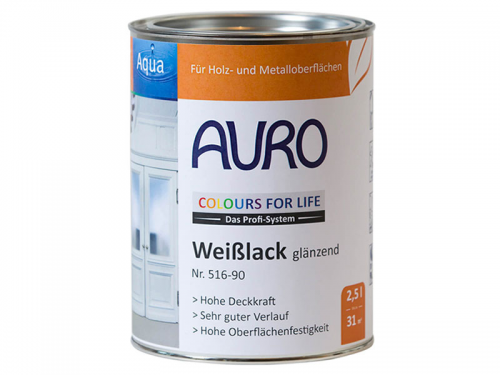 AURO COLOURS FOR LIFE Weilack, glnzend Nr. 516-90